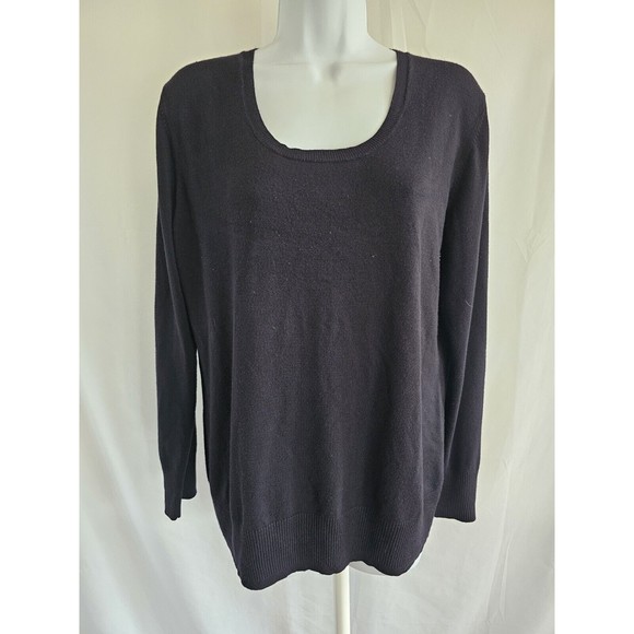 Dressbarn Sweaters - dressbarn Sweater Womens Black Long Sleeve Knit Size XL
